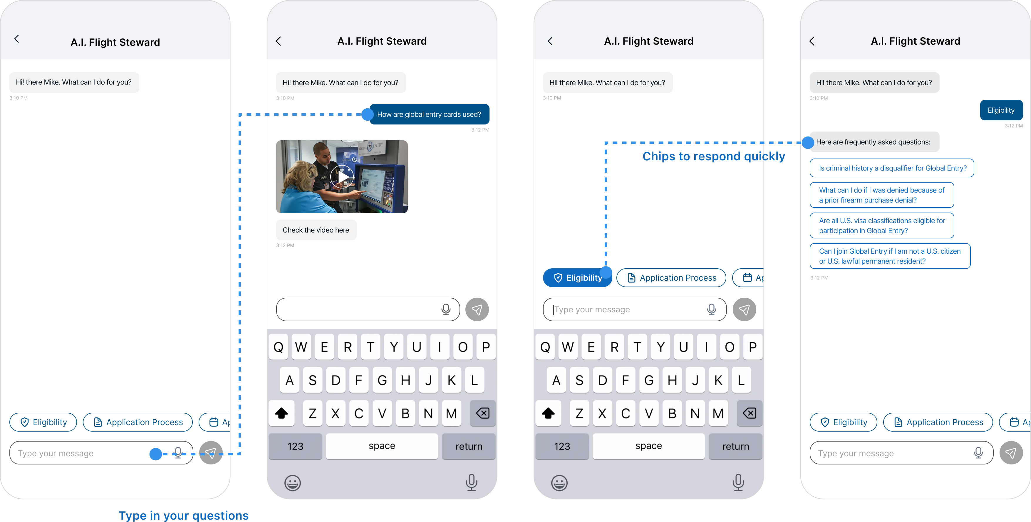 Stewart AI chatbot on mobile and web